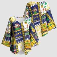 Tokelau Christmas Kimono Sleeve Blouse Festive Beach Vibes LT05 - Polynesian Pride
