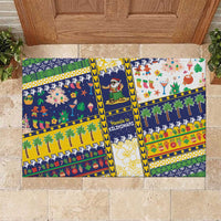 Tokelau Christmas Rubber Doormat Festive Beach Vibes LT05 Colorful - Polynesian Pride