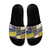 Tokelau Christmas Slide Sandals Festive Beach Vibes - Polynesian Pride
