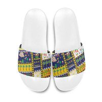 Tokelau Christmas Slide Sandals Festive Beach Vibes - Polynesian Pride