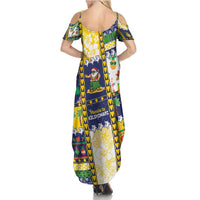 Tokelau Christmas Summer Maxi Dress Festive Beach Vibes LT05 - Polynesian Pride