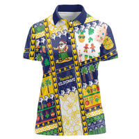 Tokelau Christmas Women Polo Shirt Festive Beach Vibes LT05 Female Colorful - Polynesian Pride