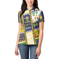 Tokelau Christmas Women Polo Shirt Festive Beach Vibes LT05 - Polynesian Pride