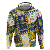 Tokelau Christmas Zip Hoodie Festive Beach Vibes LT05 Pullover Hoodie Colorful - Polynesian Pride