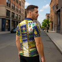 Tokelau Christmas Zipper Polo Shirt Festive Beach Vibes LT05 - Polynesian Pride