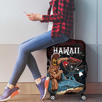 Hawaii Ikaika Luggage Cover Hawaiian Mythic Koa Tribal Warrior