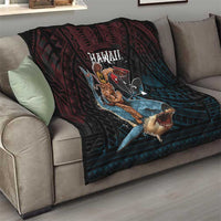 Hawaii Ikaika Quilt Hawaiian Mythic Koa Tribal Warrior