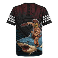 Hawaii Ikaika Rugby Jersey Hawaiian Mythic Koa Tribal Warrior