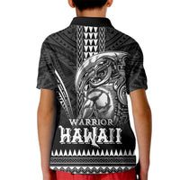 Hawaiian Ikaika Warrior Kid Polo Shirt Tribal Pattern