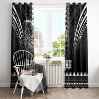 Hawaiian Ikaika Warrior Window Curtain Tribal Pattern