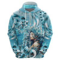 Hawaii Namaka Goddess Of The Sea Zip Hoodie Polynesian Style LT05 - Polynesian Pride