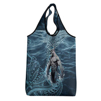 Hawaiian Shark God Kamohoalii Grocery Bag Polynesian Style LT05 - Polynesian Pride