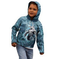 Hawaiian Shark God Kamohoalii Kid Hoodie Polynesian Style LT05 - Polynesian Pride