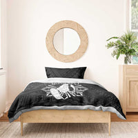 Philippines Tribal Bedding Set King Lapu Lapu Black Version