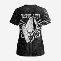 Philippines Tribal Scrub Top King Lapu Lapu Black Version - Polynesian Pride