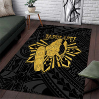 Philippines Tribal Area Rug King Lapu Lapu Gold Version
