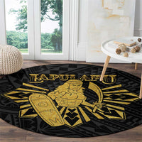 Philippines Tribal Round Carpet King Lapu Lapu Gold Version