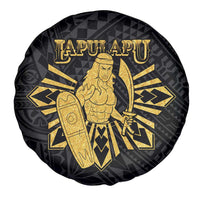 Philippines Tribal Spare Tire Cover King Lapu Lapu Gold Version