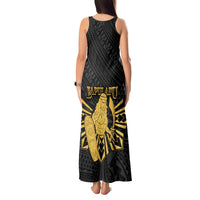 Philippines Tribal Tank Maxi Dress King Lapu Lapu Gold Version