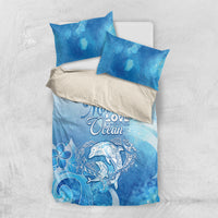 Mother's Love Is Deeper Than Ocean Bedding Set Polynesian Style LT05 US Twin 172cm x 218cm Blue - Polynesian Pride