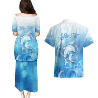 Mother's Love Is Deeper Than Ocean Couples Matching Puletasi and Hawaiian Shirt Polynesian Style LT05 - Polynesian Pride
