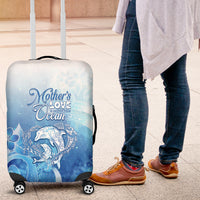 Mother's Love Is Deeper Than Ocean Luggage Cover Polynesian Style