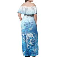 Mother's Love Is Deeper Than Ocean Off Shoulder Maxi Dress Polynesian Style LT05 - Polynesian Pride