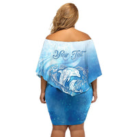 Mother's Love Is Deeper Than Ocean Off Shoulder Short Dress Polynesian Style LT05 - Polynesian Pride