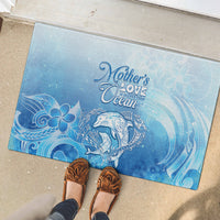 Mother's Love Is Deeper Than Ocean Rubber Doormat Polynesian Style LT05 - Polynesian Pride