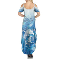 Mother's Love Is Deeper Than Ocean Summer Maxi Dress Polynesian Style LT05 - Polynesian Pride