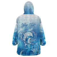 Mother's Love Is Deeper Than Ocean Wearable Blanket Hoodie Polynesian Style LT05 - Polynesian Pride