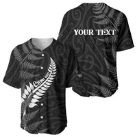 Personalised New Zealand Chur Bro Baseball Jersey Maori Koru With Silver Fern LT05 - Polynesian Pride
