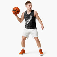 Personalised New Zealand Chur Bro Basketball Jersey Maori Koru With Silver Fern LT05 - Polynesian Pride
