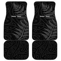 Personalised New Zealand Chur Bro Car Mats Maori Koru With Silver Fern LT05 - Polynesian Pride