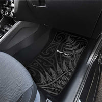Personalised New Zealand Chur Bro Car Mats Maori Koru With Silver Fern LT05 - Polynesian Pride