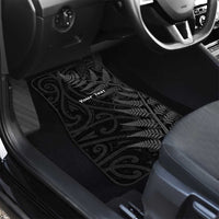 Personalised New Zealand Chur Bro Car Mats Maori Koru With Silver Fern LT05 - Polynesian Pride