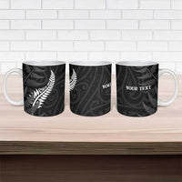 Personalised New Zealand Chur Bro Ceramic Mug Maori Koru With Silver Fern LT05 - Polynesian Pride