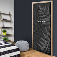 Personalised New Zealand Chur Bro Door Cover Maori Koru With Silver Fern LT05 - Polynesian Pride