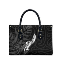 New Zealand Chur Bro Leather Bag Maori Koru With Silver Fern LT05 - Polynesian Pride