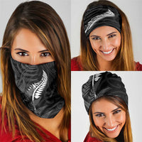 New Zealand Chur Bro Neck Gaiter Maori Koru With Silver Fern LT05 - Polynesian Pride