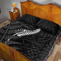 New Zealand Chur Bro Quilt Bed Set Maori Koru With Silver Fern LT05 - Polynesian Pride