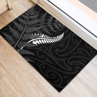 New Zealand Chur Bro Rubber Doormat Maori Koru With Silver Fern LT05 - Polynesian Pride