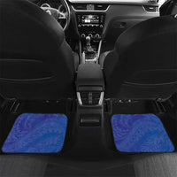 Northern Mariana Islands Chamorro Car Mats Plumeria Curves Style Navy Version LT05 Set 2pcs - Back Navy - Polynesian Pride