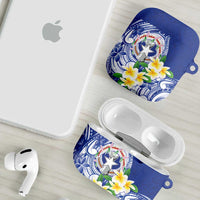 Northern Mariana Islands AirPods Case Polynesian Pattern With Frangipani LT05 - Polynesian Pride
