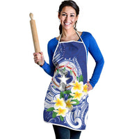 Northern Mariana Islands Apron Polynesian Pattern With Frangipani LT05 - Polynesian Pride
