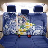 Northern Mariana Islands Back Car Seat Cover Polynesian Pattern With Frangipani LT05 - Polynesian Pride
