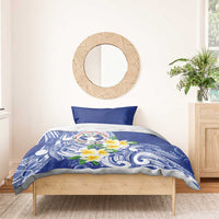 Northern Mariana Islands Bedding Set Polynesian Pattern With Frangipani LT05 - Polynesian Pride
