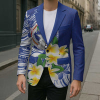 Northern Mariana Islands Blazer Polynesian Pattern With Frangipani LT05 - Polynesian Pride
