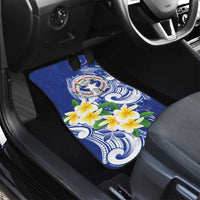 Northern Mariana Islands Car Mats Polynesian Pattern With Frangipani LT05 - Polynesian Pride
