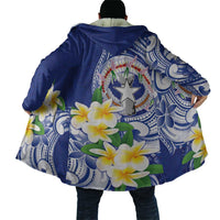 Northern Mariana Islands Cloak Polynesian Pattern With Frangipani LT05 - Polynesian Pride